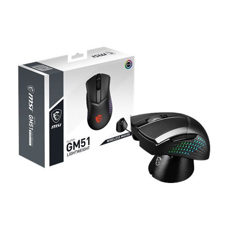 MSI | Lightweight Wireless Gaming Mouse | Gaming Mouse | GM51 | Wireless | 2.4GHz | Black - 5